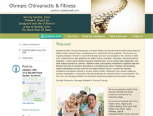 Tablet Screenshot of olympic-chiropractic.com